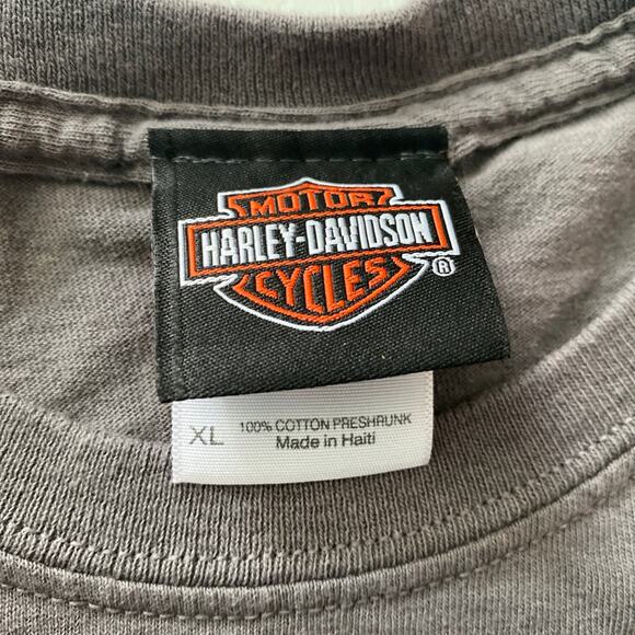 Gray Harley-Davidson tee shirt - Sz XL - Picture 5 of 8